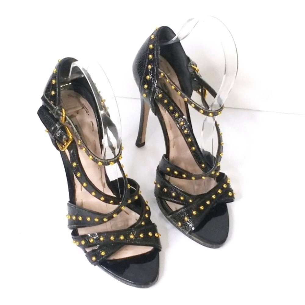 Miu Miu Black Studded Heels - Picture 2 of 16